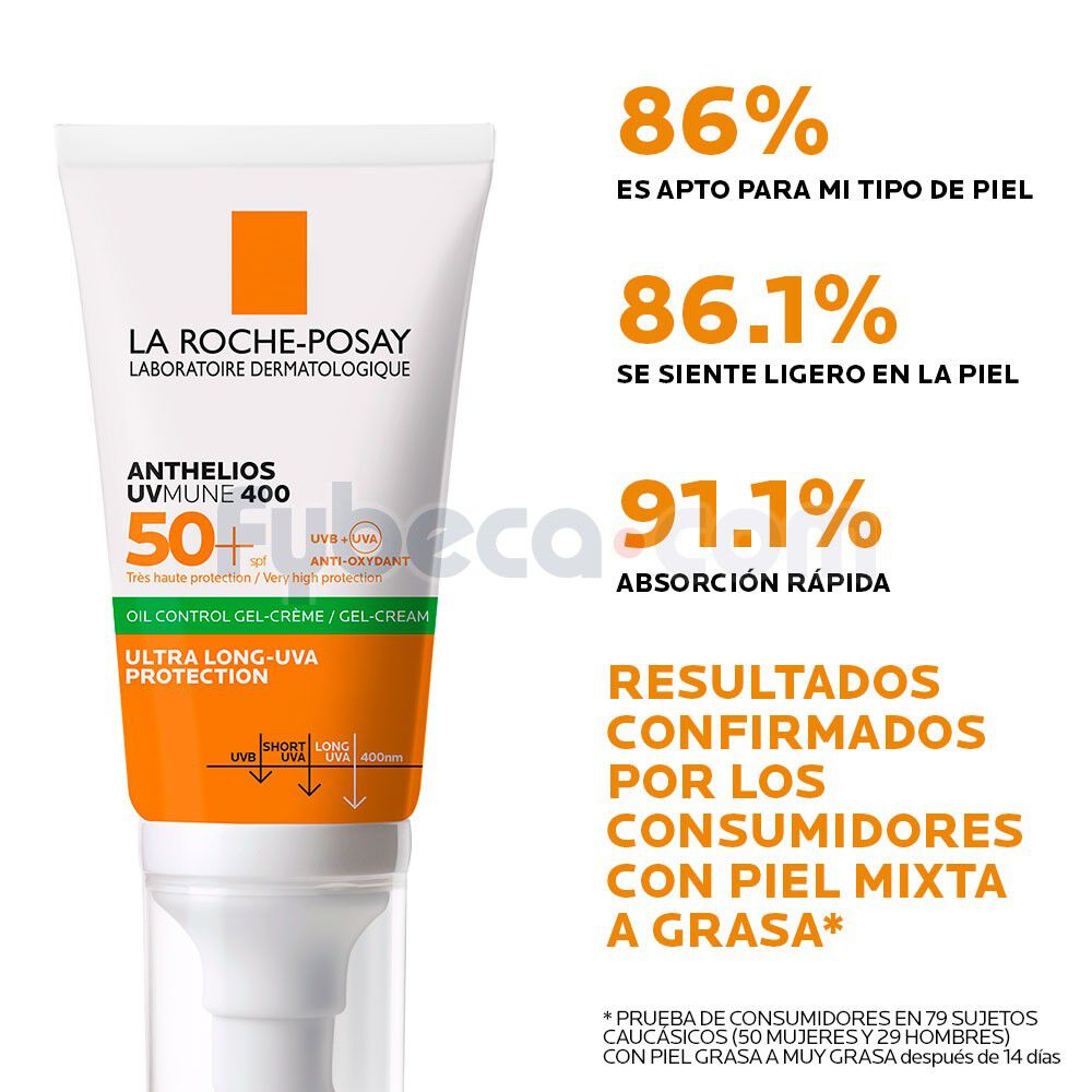 Le Roche-Posay Solar Anthelios Gel Crema Toque Seco Blanco 50Ml