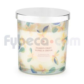 Monicandles-Vela-Envase-Tapa-Plateada-241G-Passion-Fruit-Vainilla-Cream-imagen