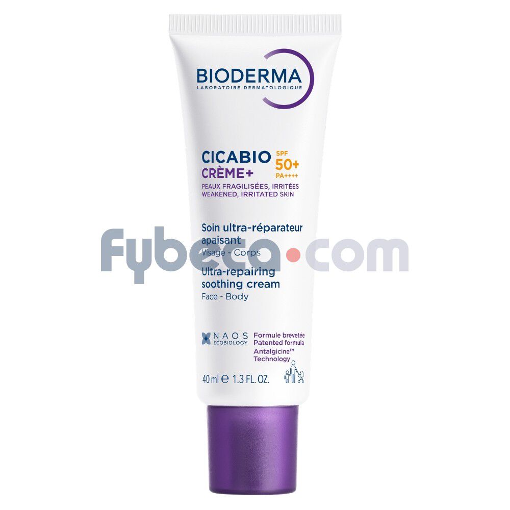 Cicabio-Crema+-SPF50+---Crema-calmante-reparadora-con-SPF-imagen-1