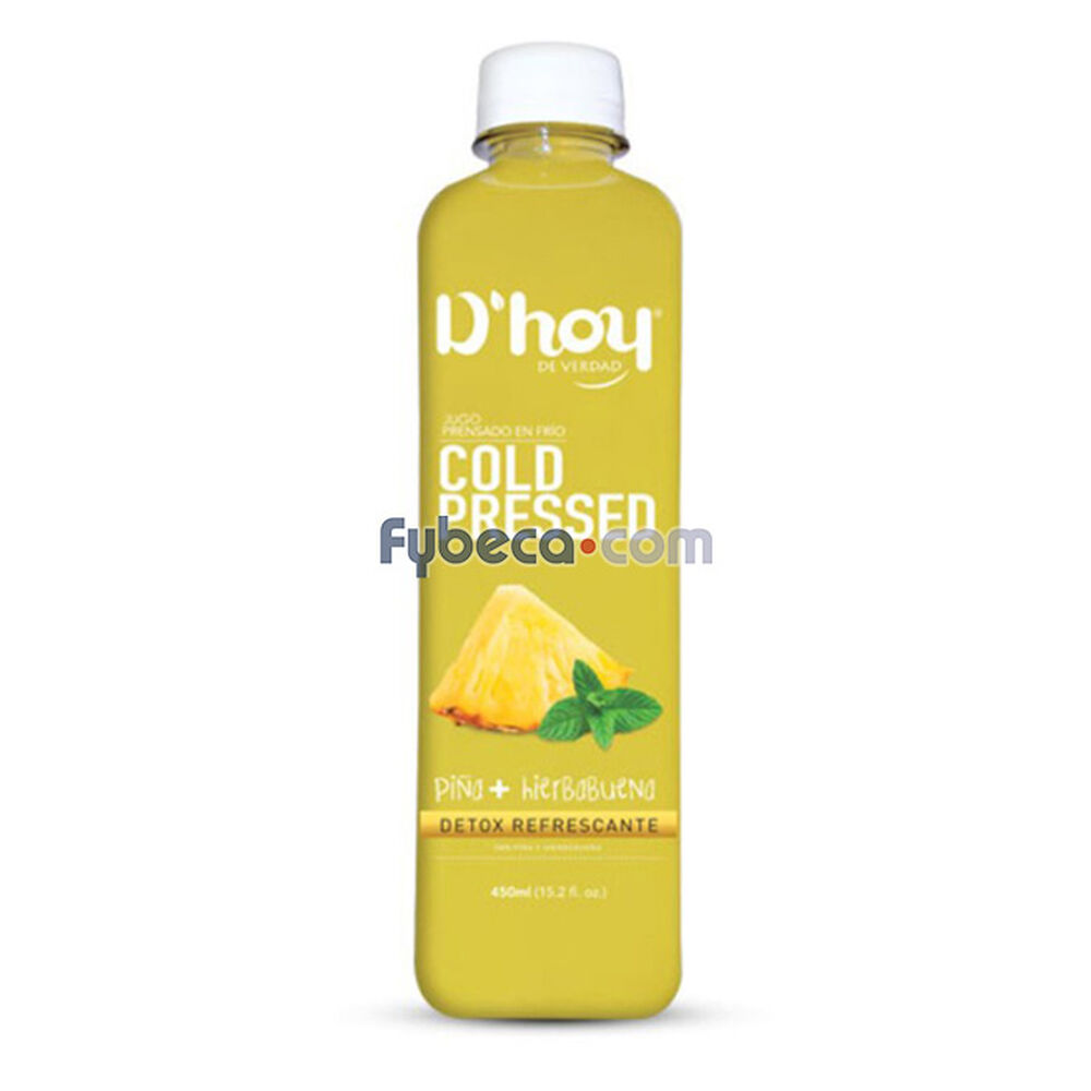 Jugo-D'Hoy-Piña-Hierbabuena-450-Ml-Botella-imagen