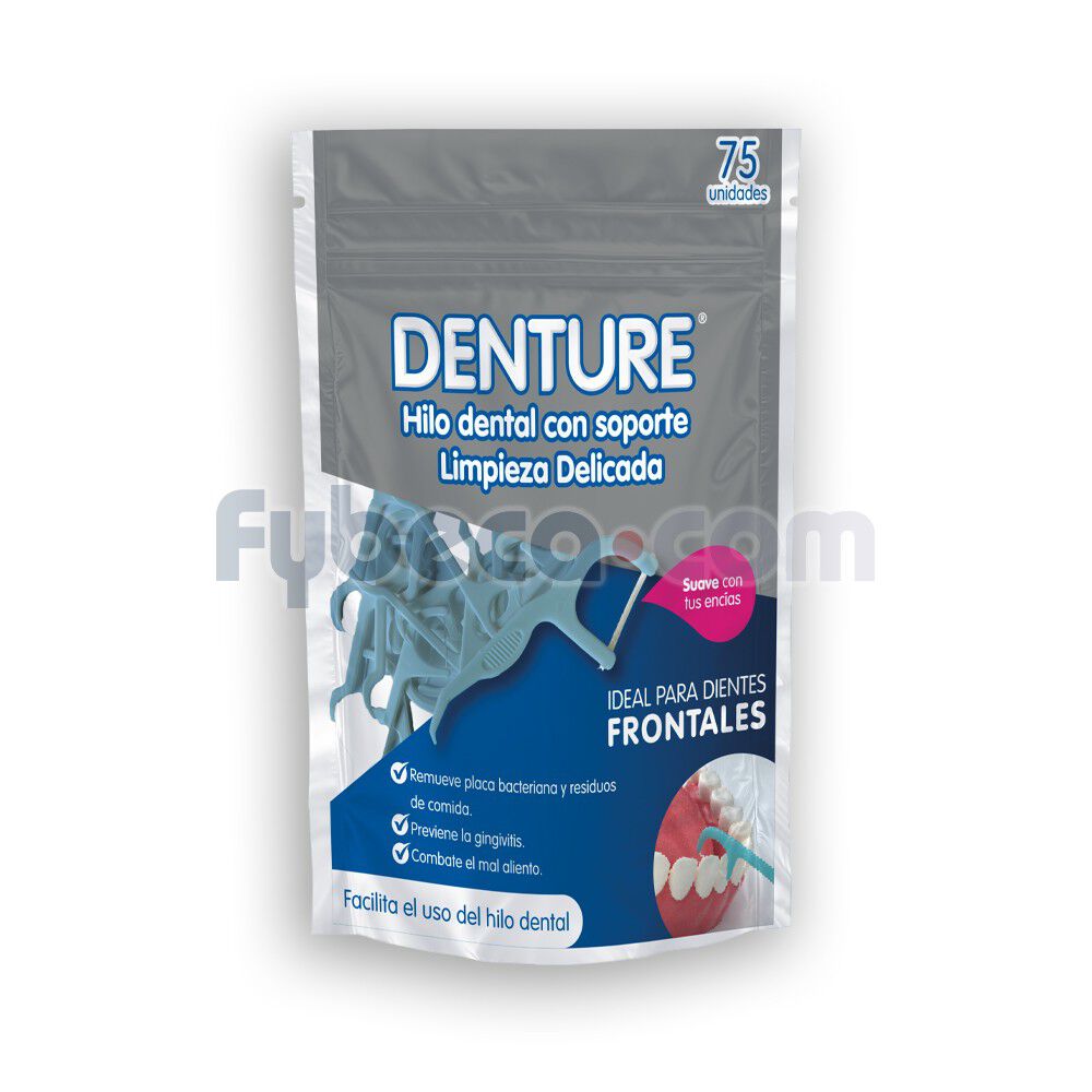 Denture-Hilo-Dental-Dientes-Frontales-Con-Soporte-X-75-Unidades-imagen