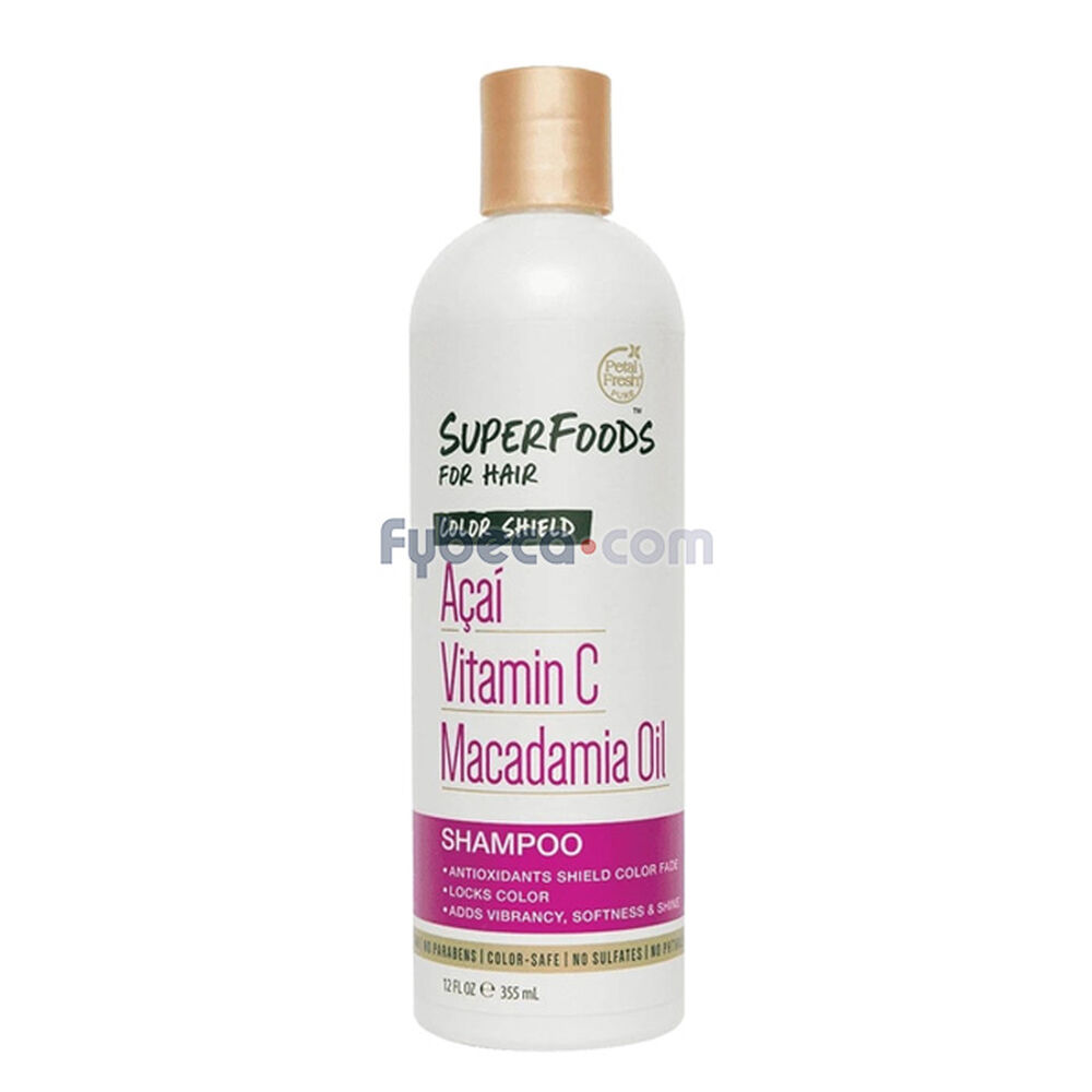 Shampoo Superfoods Color Shield Acai 355 Ml Frasco Fybeca