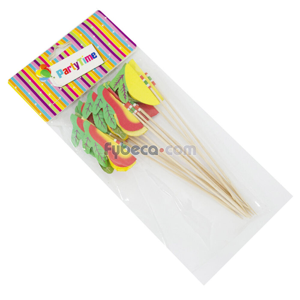 Palillos-Party-Time-Frutas-Tropicales-Paquete-imagen