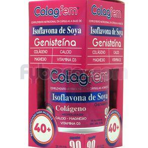 Colagfem-Capsulas-Colageno-Con-Isoflavonas-De-Soya-Genesteina-X-90-Capsulas-imagen