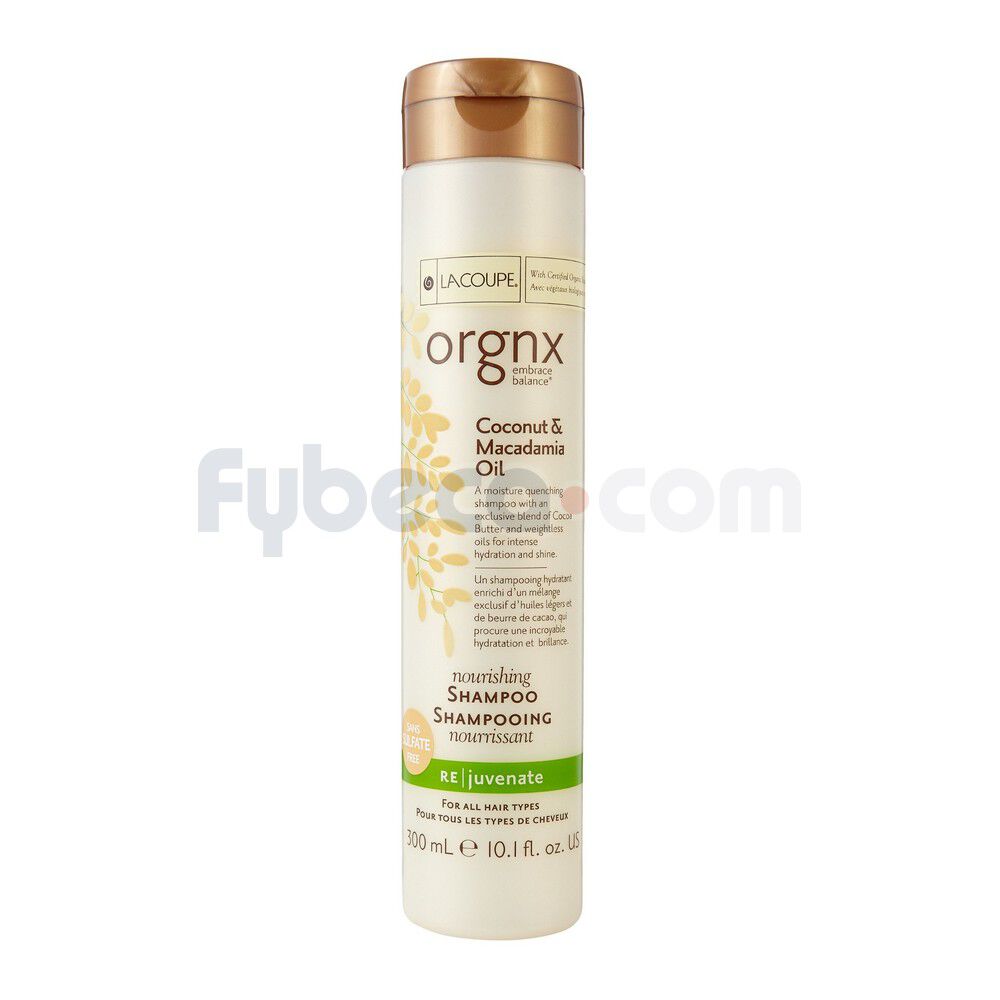 Shampoo-Lacoupe-Orgnx-Coconut-&-Macadamia-Oil-300-Ml-Frasco-imagen