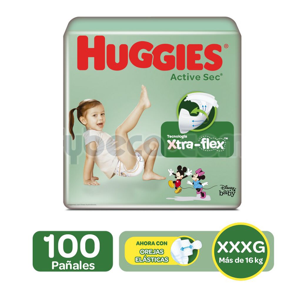 Pañales-Huggies-Active-Sec-Xxxg-Paquete-imagen