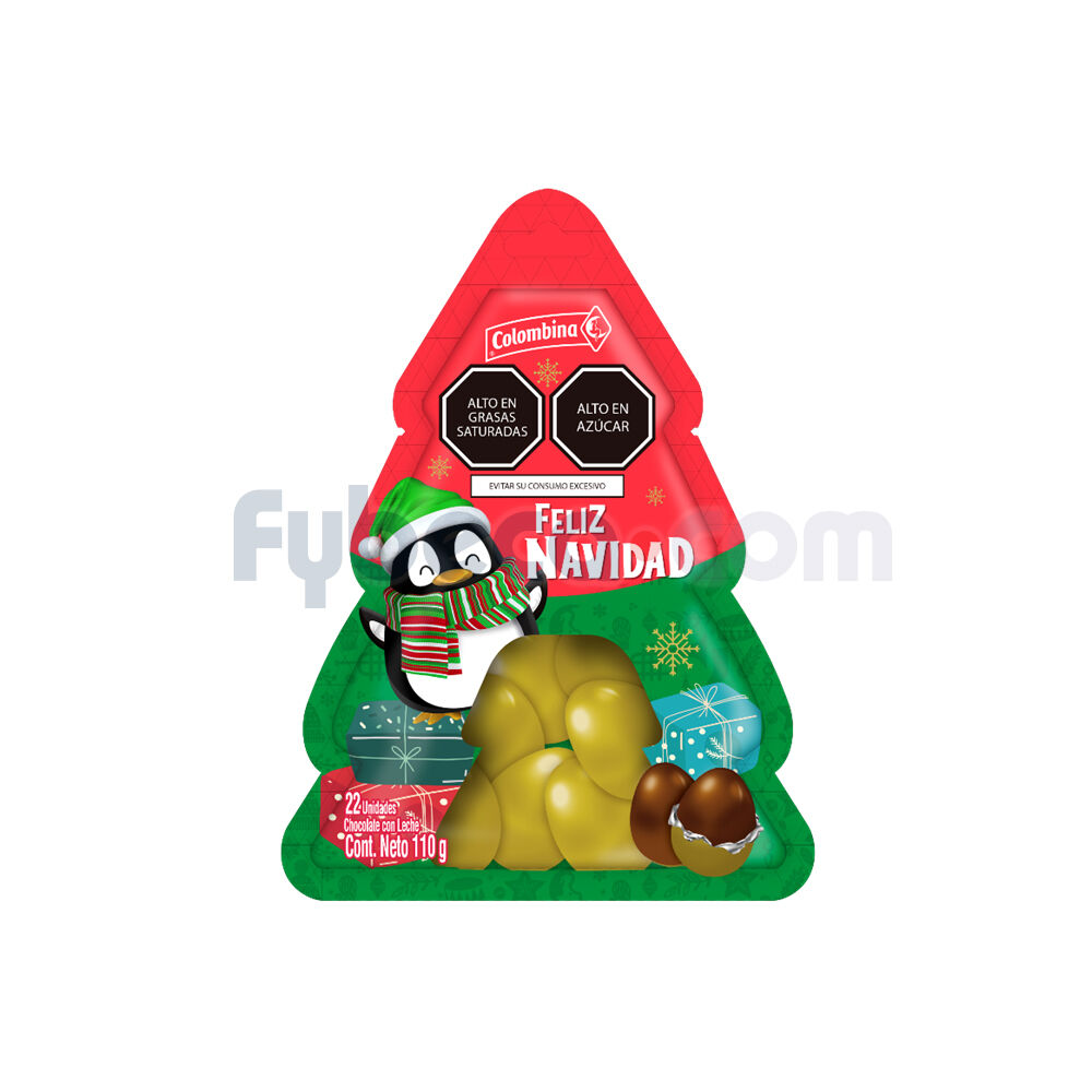 Huevos-De-Chocolate-Con-Leche-&Aacute;rbol-Navidad-110-G-Paquete-imagen