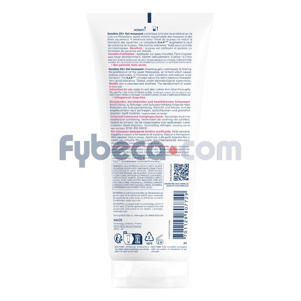 Sensibio-DS-Gel-Moussant-200ml---Gel-limpiador-anti-rojeces-imagen-2