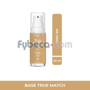 L'Or&eacute;al-True-Match-Base-L&iacute;quida-Tono-Medium-W6/1-imagen