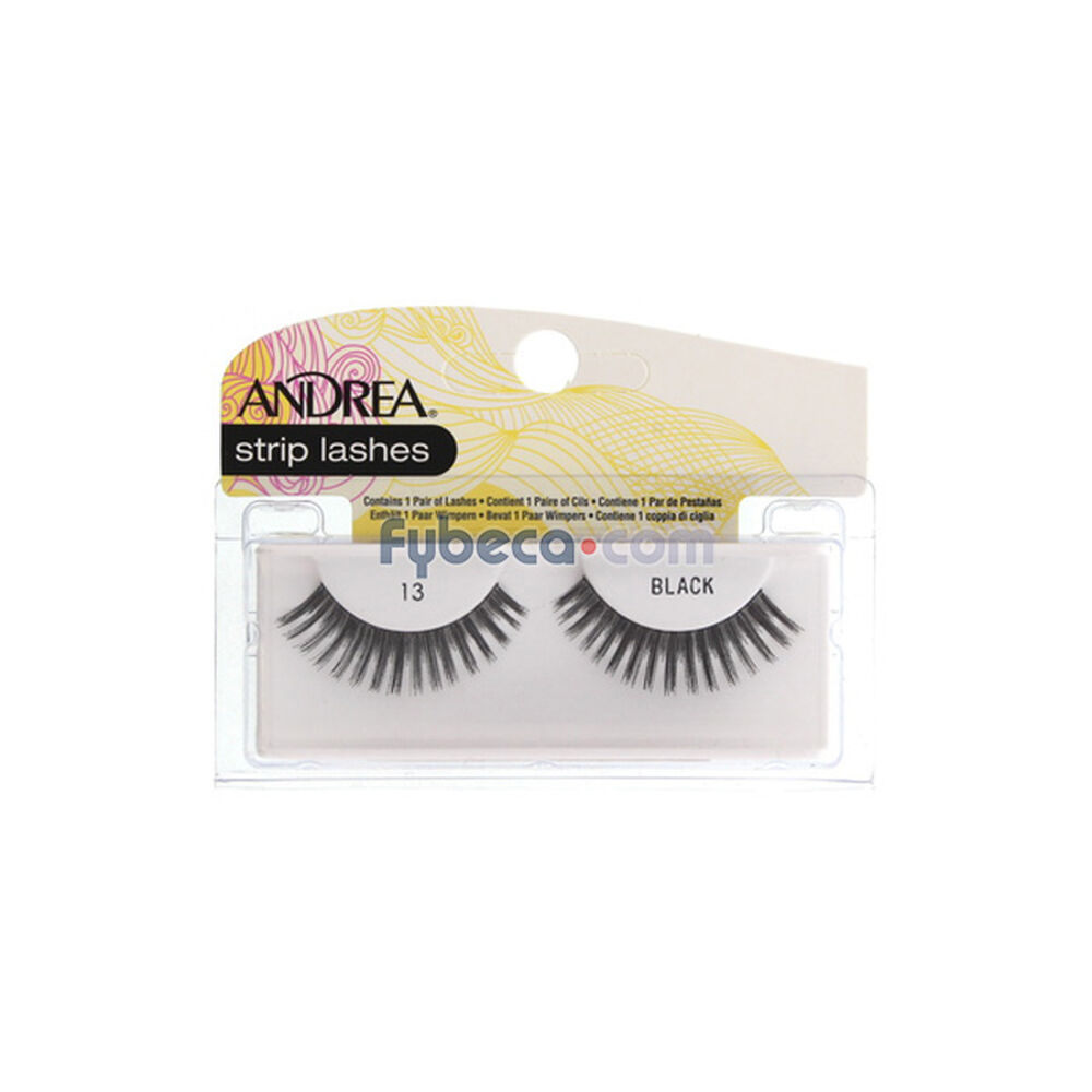Pestañas-Postizas-Andrea-Strip-Lashes-13-Black-Unidad-imagen