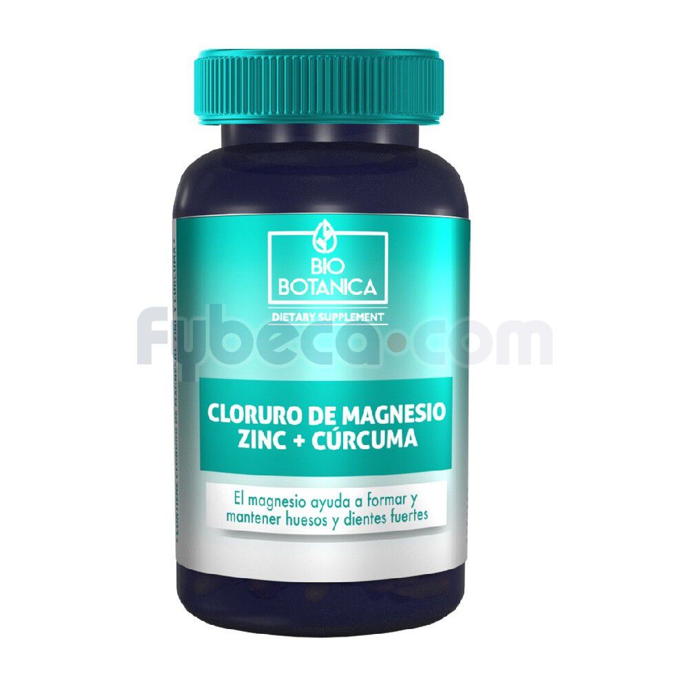 Bio-Botanica-Cloruro-De-Magnesio-Zinc-+-Cúrcuma-Capsulas-60-imagen