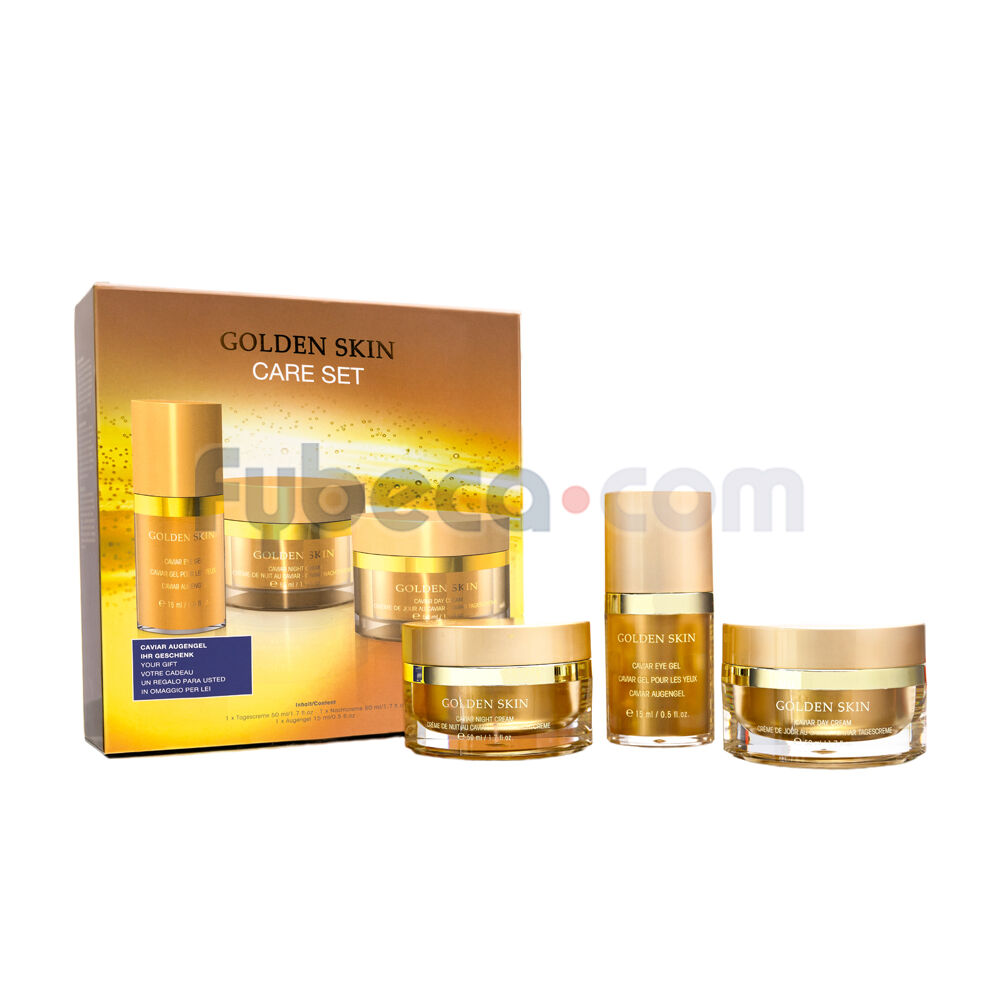 Set-Facial-Golden-Skin-50-Ml-+-50-Ml-+-15-Ml-Unidad-imagen