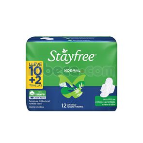 Toallas-Sanitarias-Stayfree-Normal-Alas-Paquete-imagen