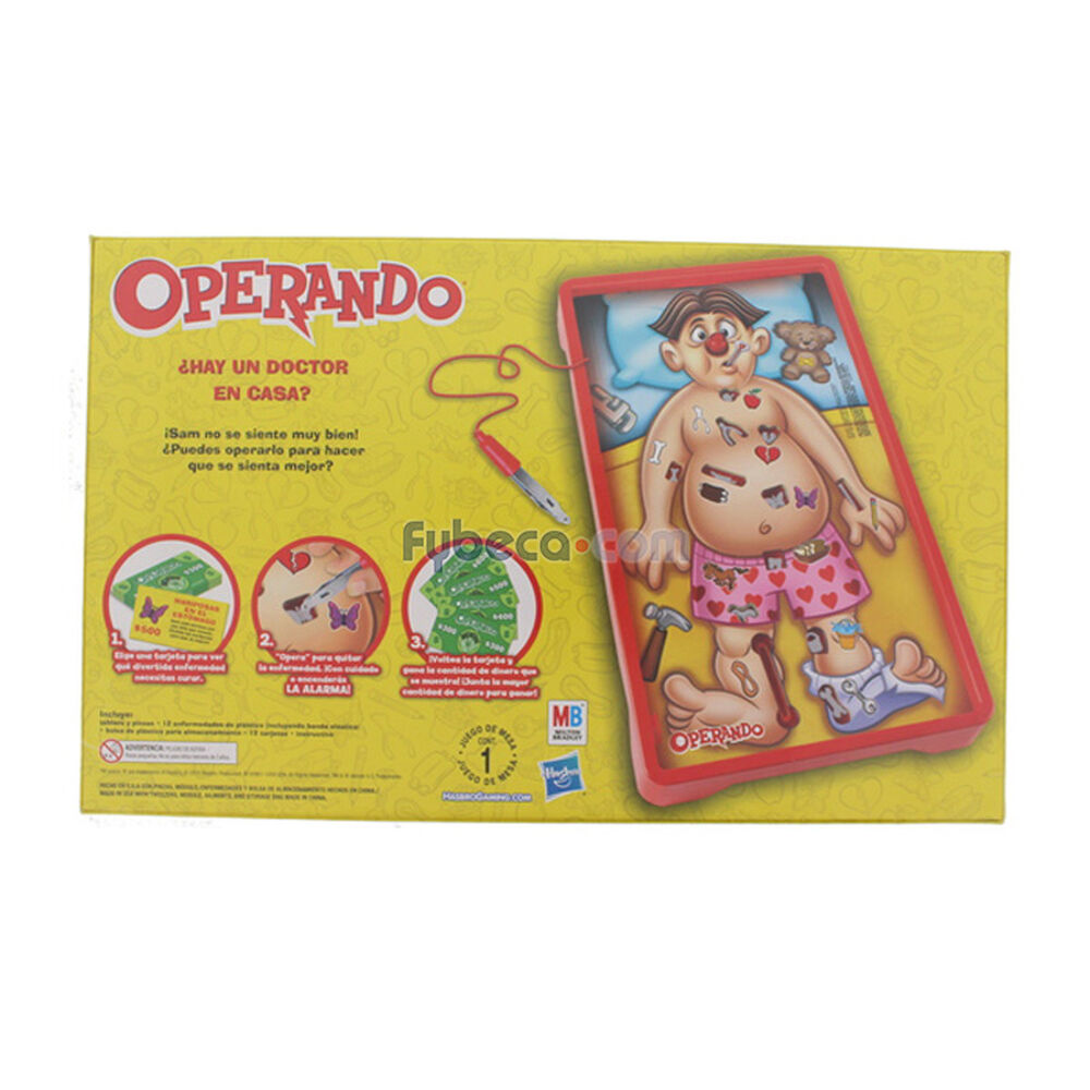 Juego-Operation-Hasbro-Clásico-Unidad-imagen