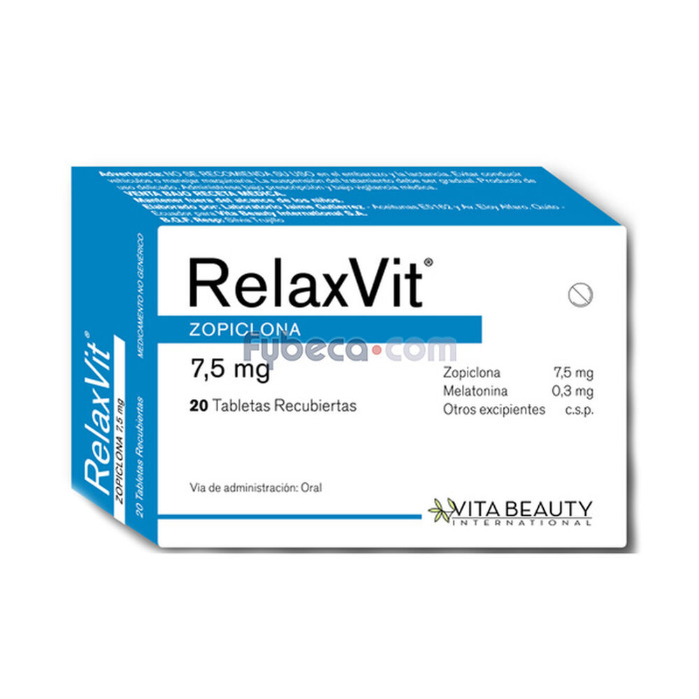 Relaxvit 7.5 Mg Blíster Unidad | Fybeca