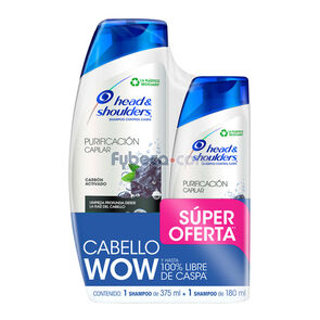 Pack De Shampoo Purificación Capilar Carbón Activa...