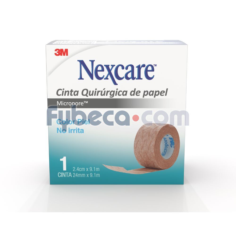 Nexcare-Cinta-Microporosa-Color-Piel-24-mm-x-9.1-m-imagen