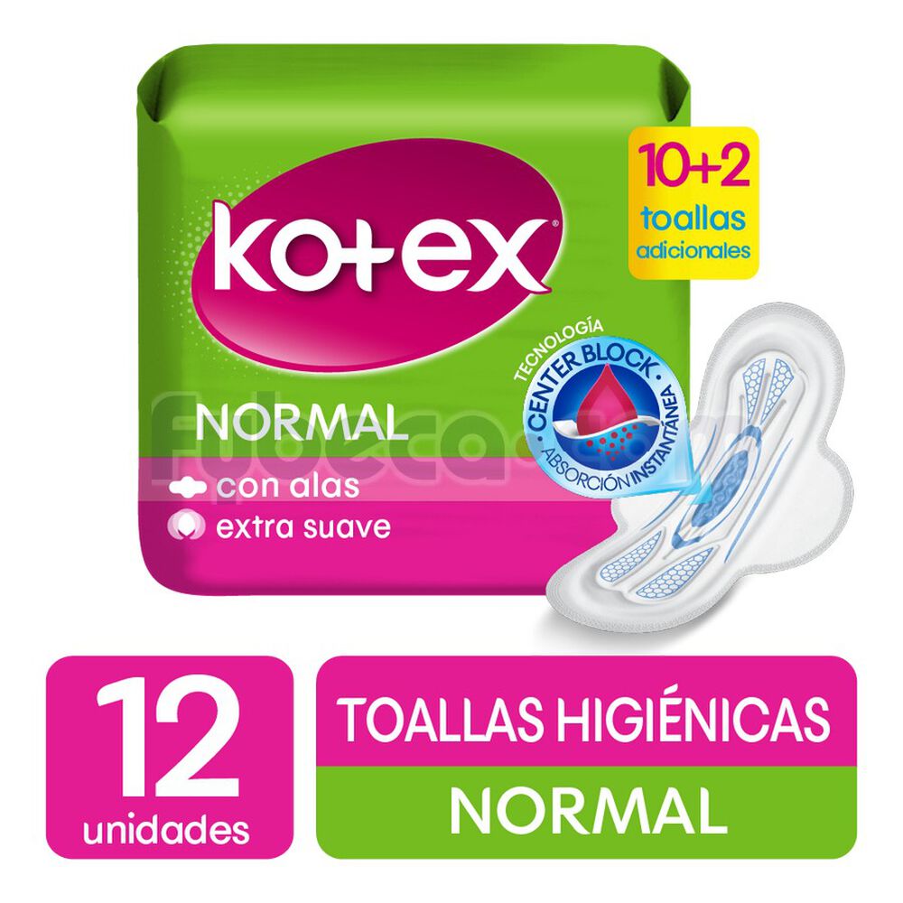 Toallas-Sanitarias-Kotex-Normales-Con-Alas-Promoción-Paquete-imagen