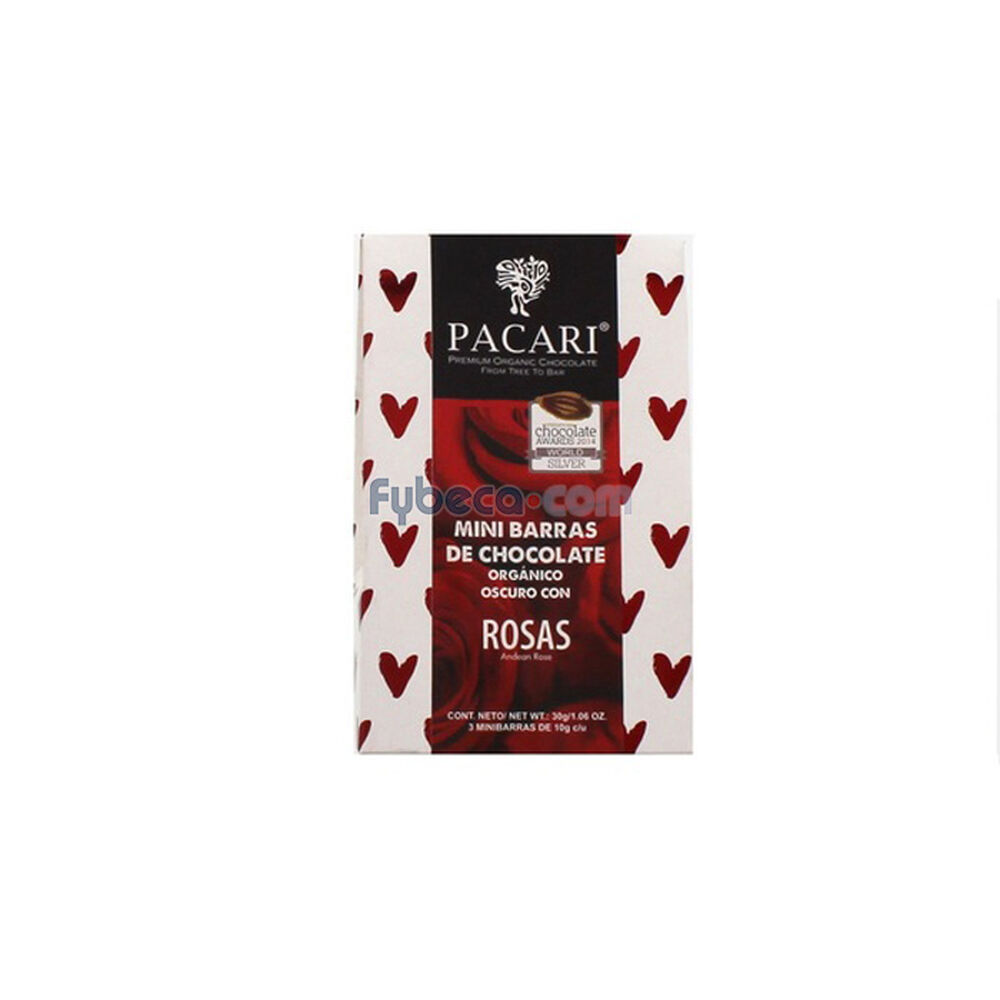Mini-Barras-De-Chocolate-Oscuro-Rosa-Andina-30-G-Paquete-Unidad-imagen