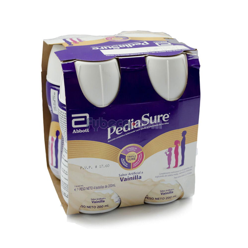 Pediasure-Vainilla-Líquido-200-Ml-4-Unidades-Paquete--imagen