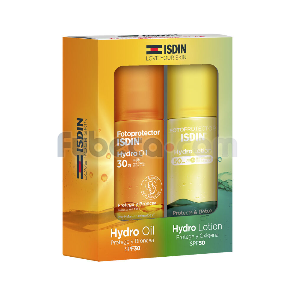 Protector-Solar-Hydro-Oil-+-Hydro-Lotion-Hydro-Oil:-30.-Hydro-Lotion:-50-200-Ml-2-Unidades-imagen