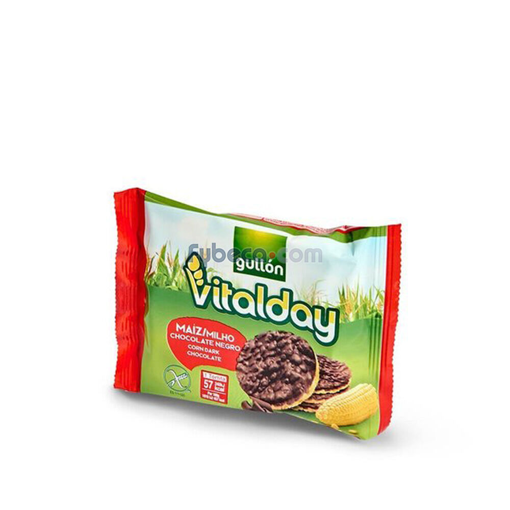 Tortitas-De-Maíz-Vitalday-Con-Chocolate-Negro-25-G-Paquete-Unidad-imagen