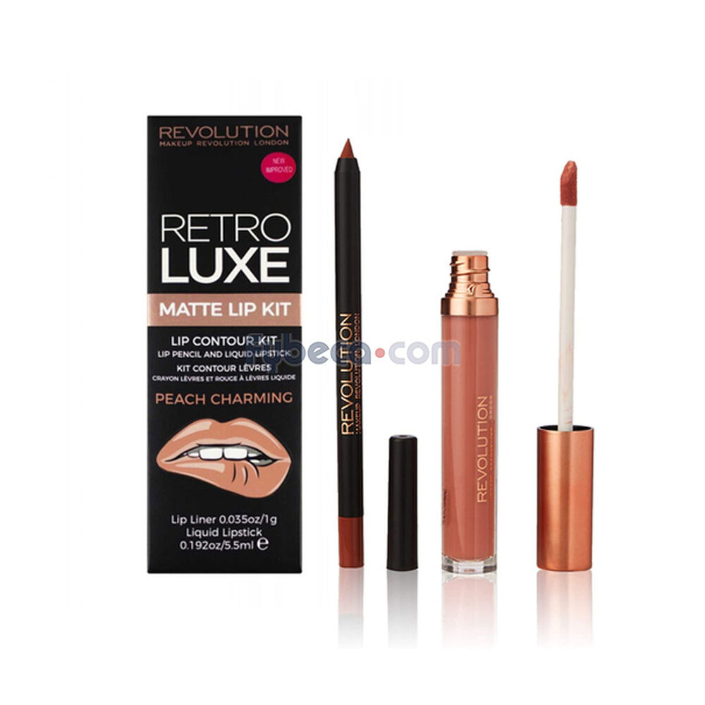 Kit-De-Labios-Revolution-Retro-Lux-Peach-Charming-5.5-Ml-Paquete-imagen