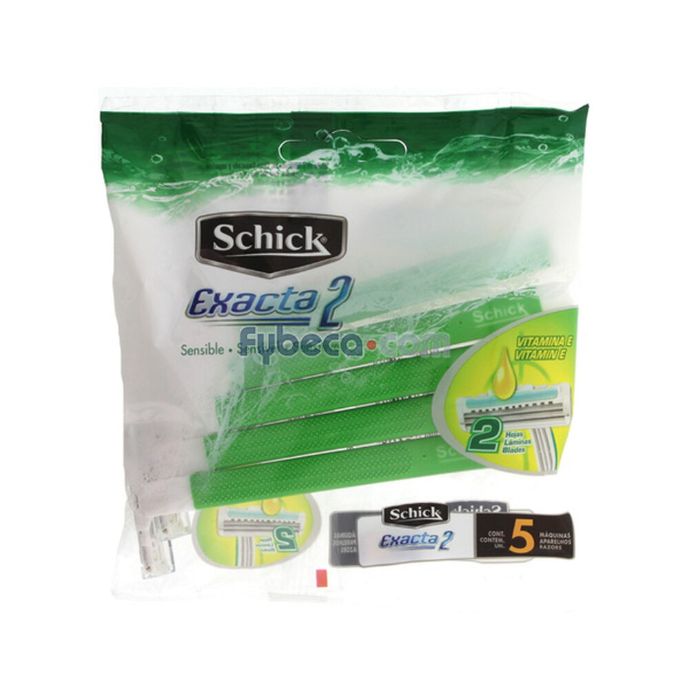 Afeitadora-Desechable-Schick-Exacta-Ii-Piel-Sensible-Unidad--imagen