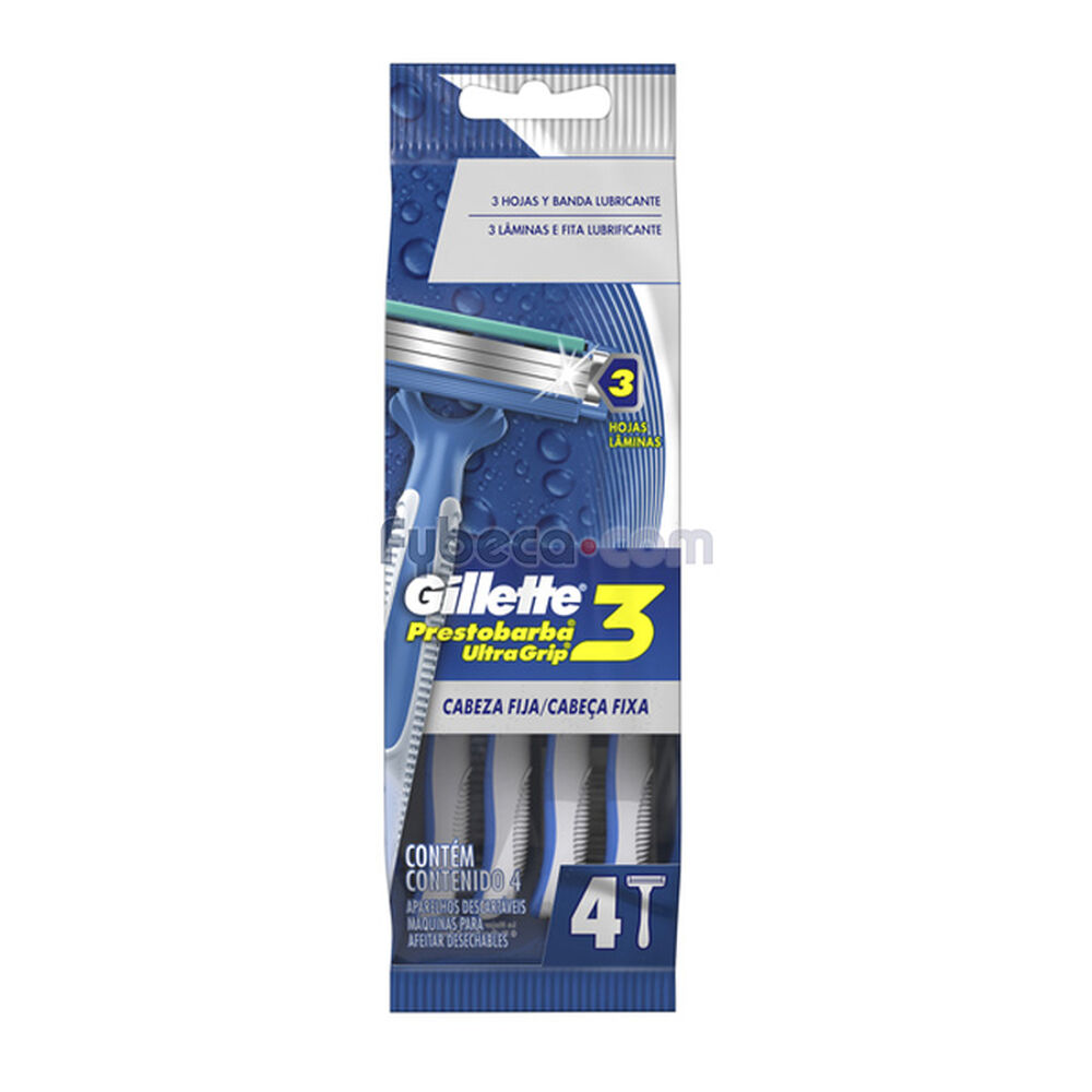 Máquina-Para-Afeitar-Desechable-Prestobarba-Ultragrip-3-Unidad-imagen