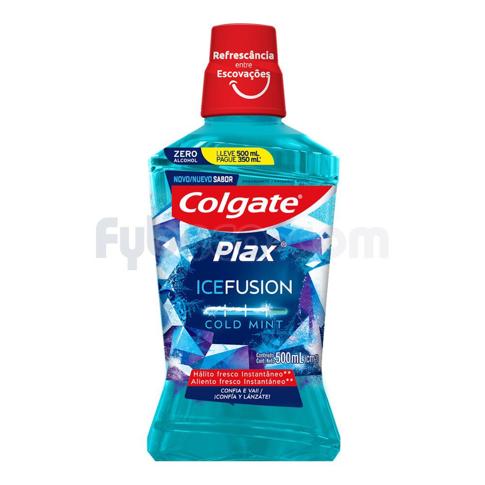Enjuague-Bucal-Colgate-Plax-Ice-Fusion-Cold-Mint-500-Ml-Frasco-imagen