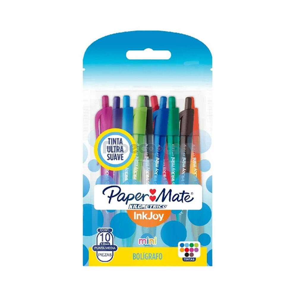 Boligrafo-Kilometrico-Paper-Mate-Mini-10-Unidades-imagen