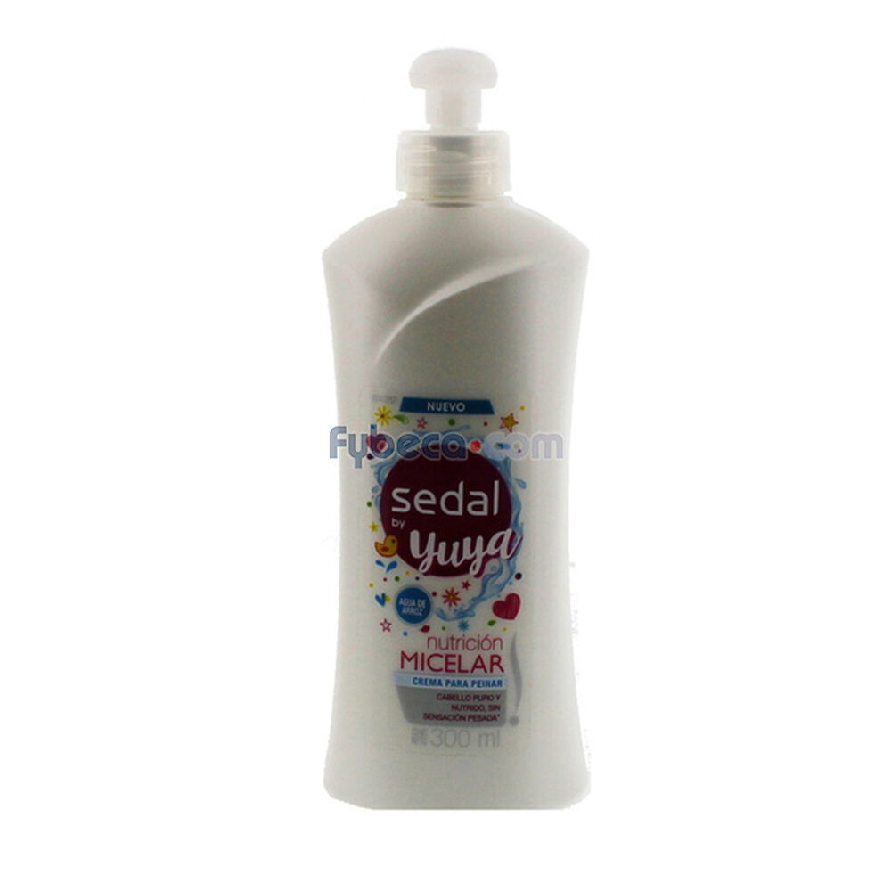 Crema-De-Peinar-Sedal-Yuya-Nutrición-Micelar-300-Ml-Frasco-imagen