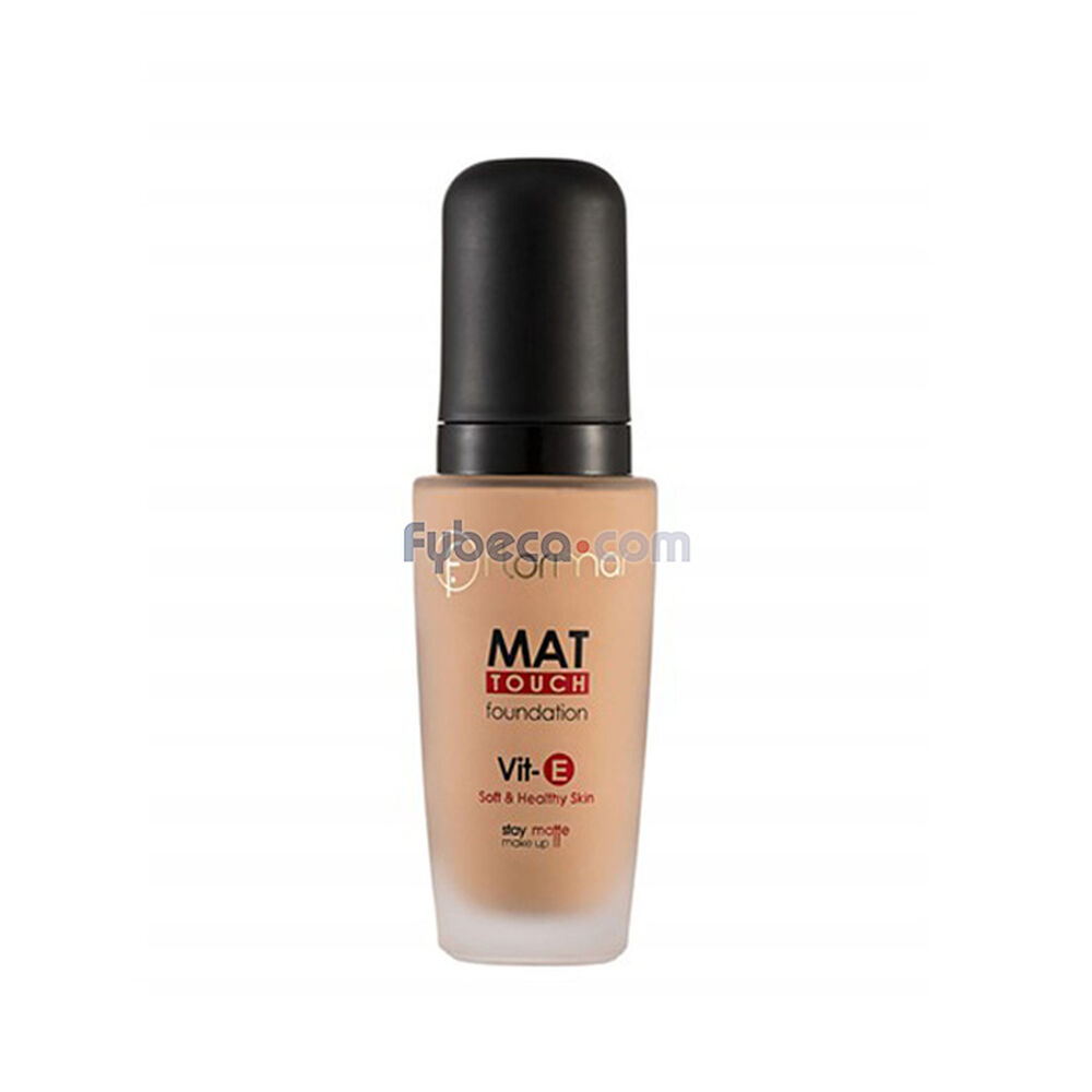 Base-Flormar-Mat-Touch-Foundation-M304-Nude-Ivory-30-Ml-Frasco-imagen