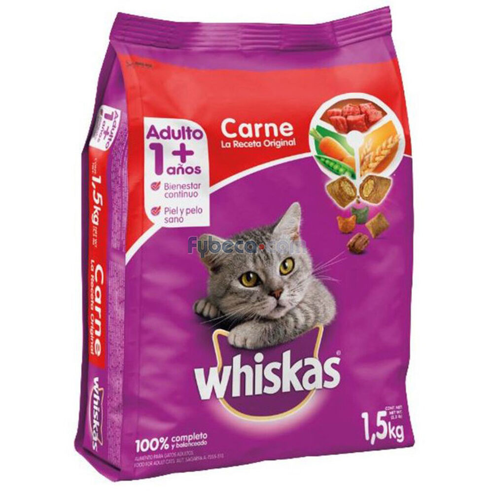 Alimento-Para-Gatos-Adulto-1+-Sabor-Carne-1.5-Kg-Bolsa-Unidad-imagen