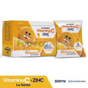 Vitamina-C-(La-Sante)-500Mg-+-Zinc-15-Mg-X-12-Sobres-Caja-imagen