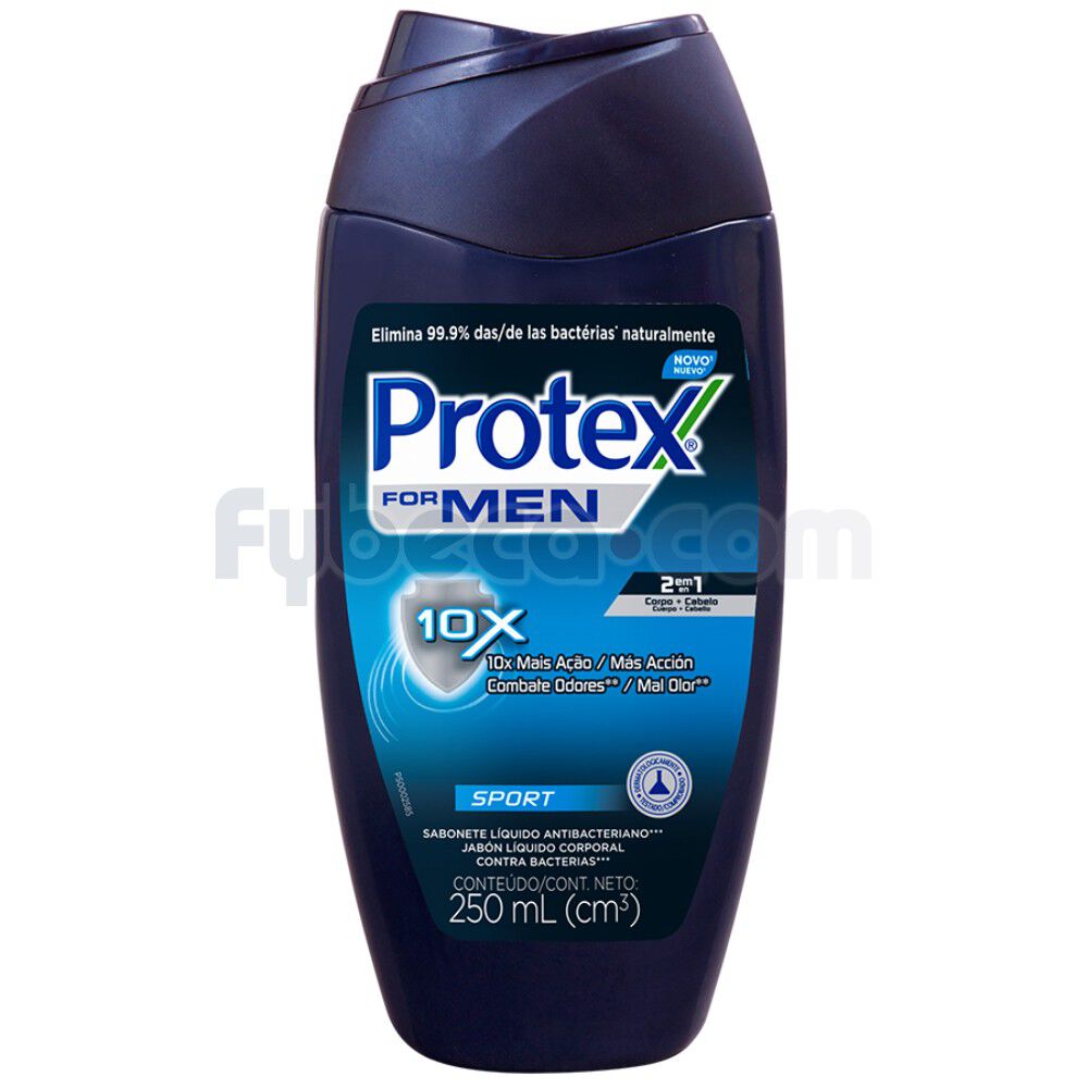 Jabón-Líquido-Protex-Para-Hombres-250-Ml-Frasco-imagen