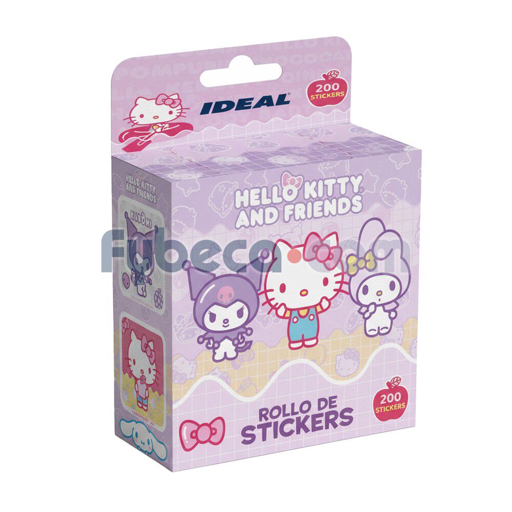 Rollo-Stickers-Ideal-Hello-Kitty-Y-Friends-200-U.-imagen