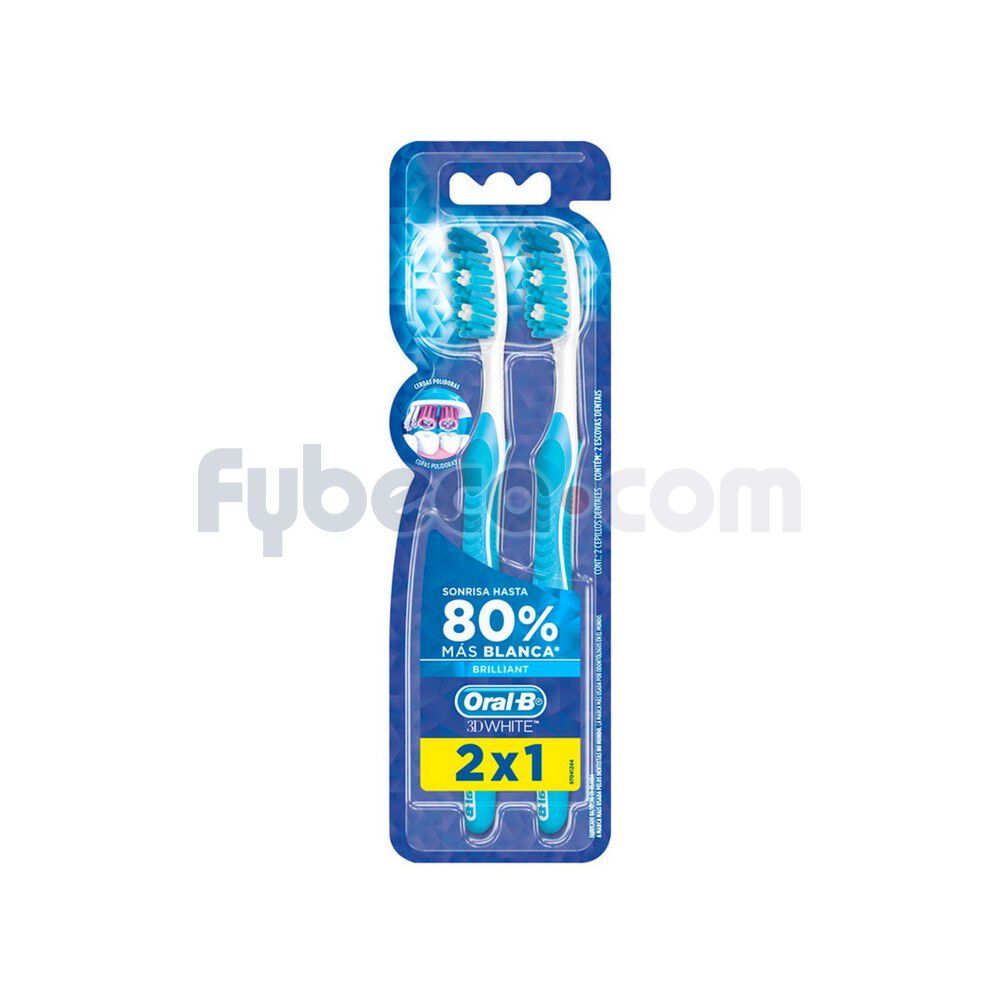 Cepillos-Dentales-Oral-B-Adultos-Advantage-3D-White-Cerdas-Suaves-X2-imagen