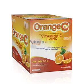 Orange-C-+Zinc-Tabs-Mast-Naranja-C/10-Sobr-Caja-imagen