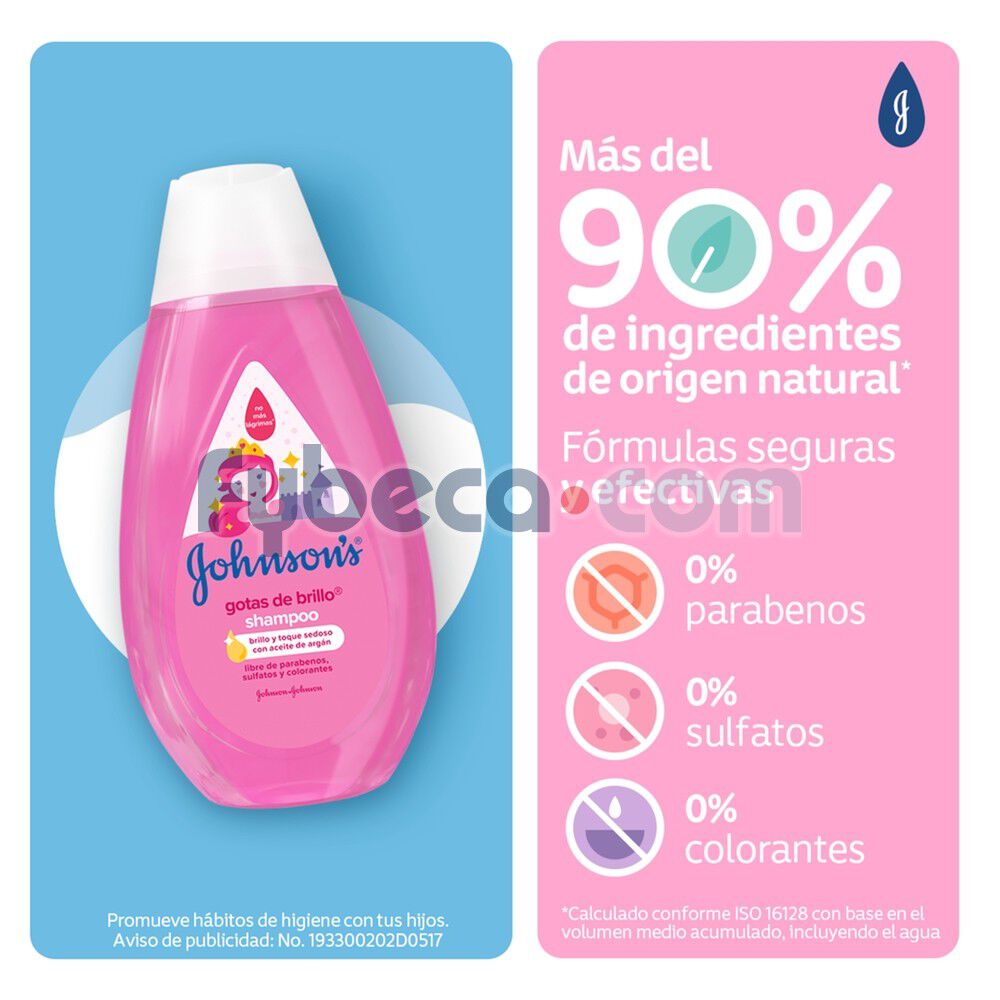 Shampoo-Johnson'S-Gotas-De-Brillo-400-Ml-Frasco-imagen-2