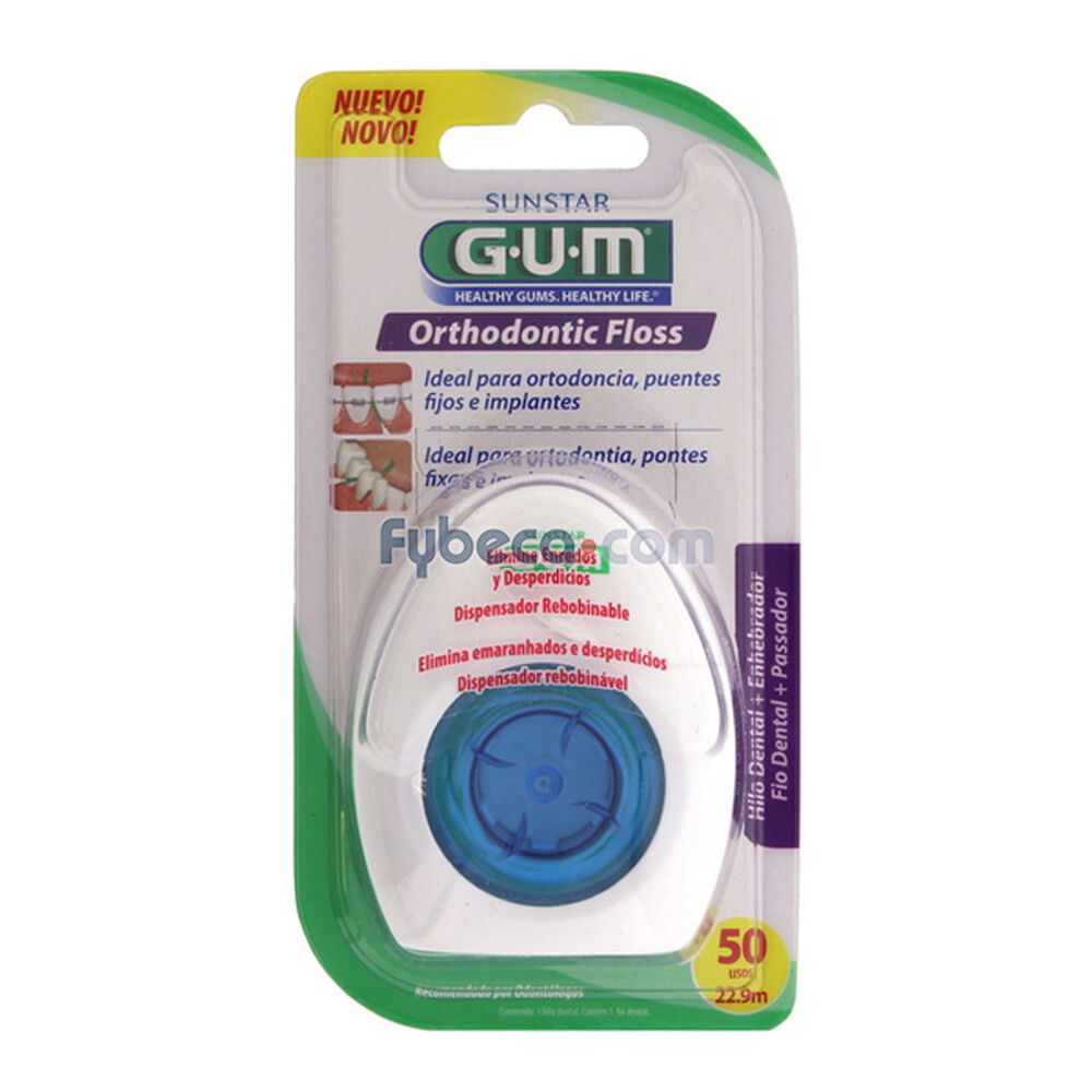 Hilo Dental Gum Orthodontic Floss Paquete Fybeca