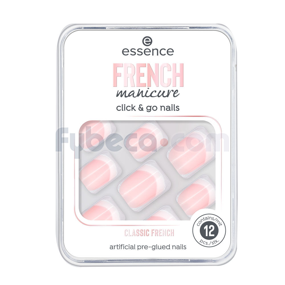 Uñas-Postizas-French-Manicure-Click-N'-Go-Essence-Unidad-imagen