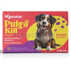 Pulga-Kill-Pour-On-Antipara.-Externo-Perros-20-Kg-Pipeta-2.68-Ml-C/1-imagen