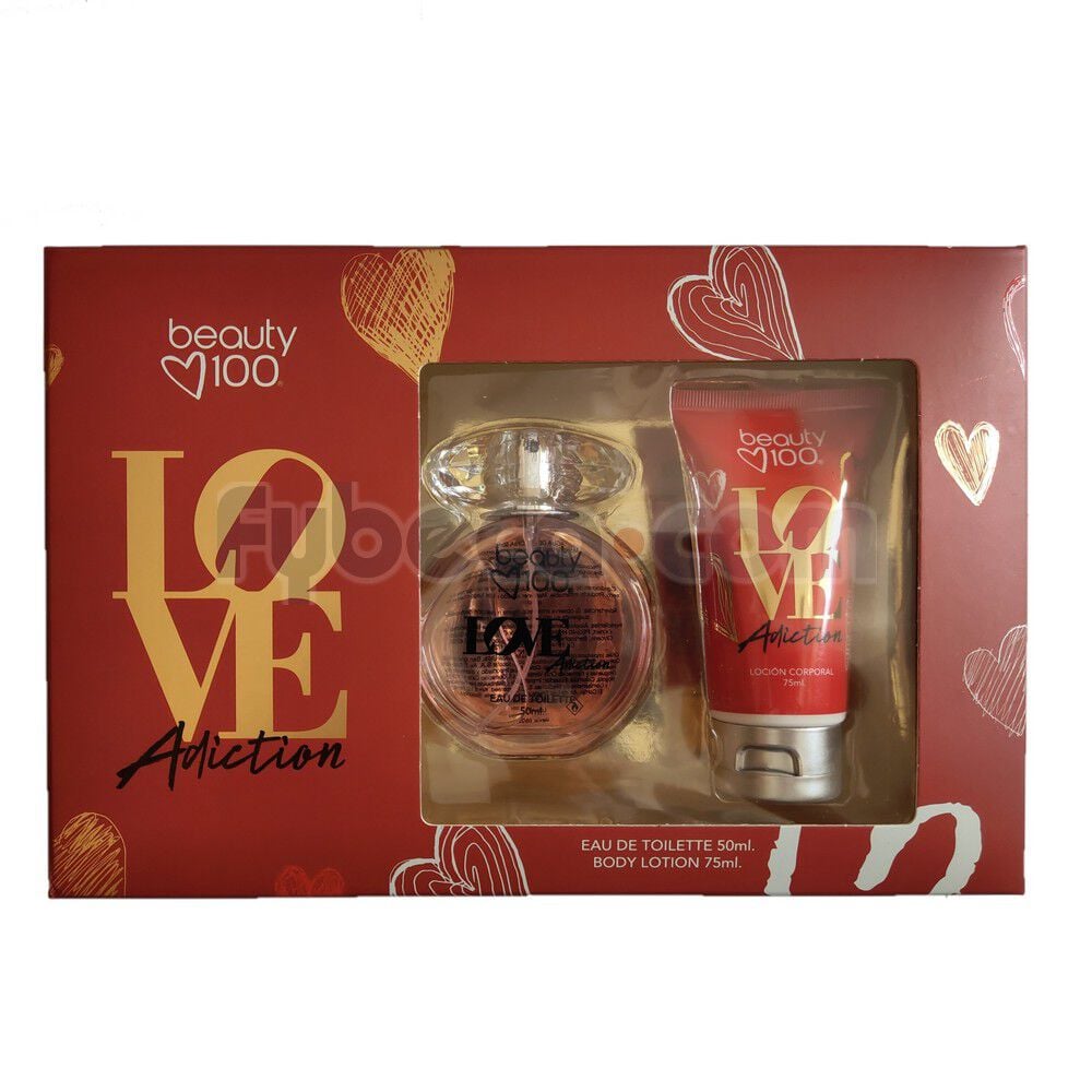 Eau-De-Toilette-+-Body-Lotion-Love-Adiction-Floral-50-Ml-+-75-Ml-Unidad-imagen