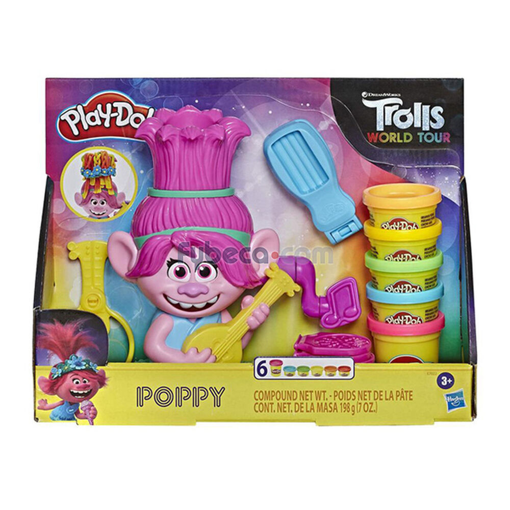Juguete-Hasbro-Play-Doh-Set-Trolls-Poppy-Paquete-imagen