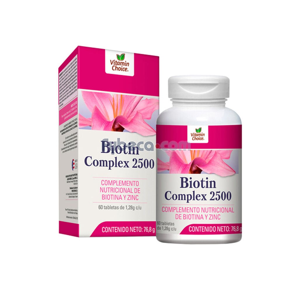 Biotín-Complex-2500-Mcg-1-Tableta-Frasco-Unidad-imagen