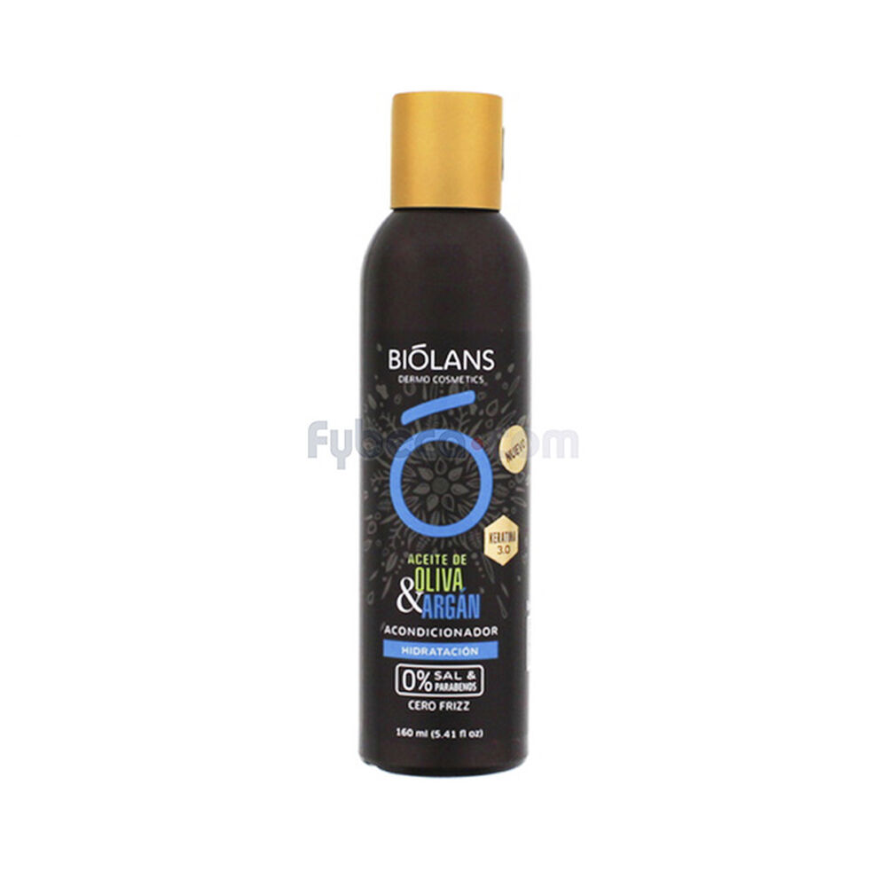 Acondicionador-Biólans-Sin-Sal-Hidratación-Aceite-De-Oliva-&-Argán-160-Ml-Frasco-imagen