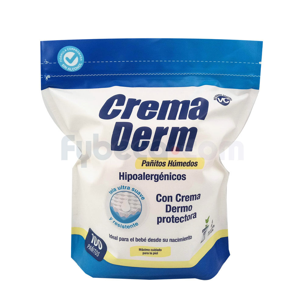 Pañitos-Húmedos-Crema-Derm-Hipoalergénicos-Tela-Ultra-Suave-Paquete-imagen