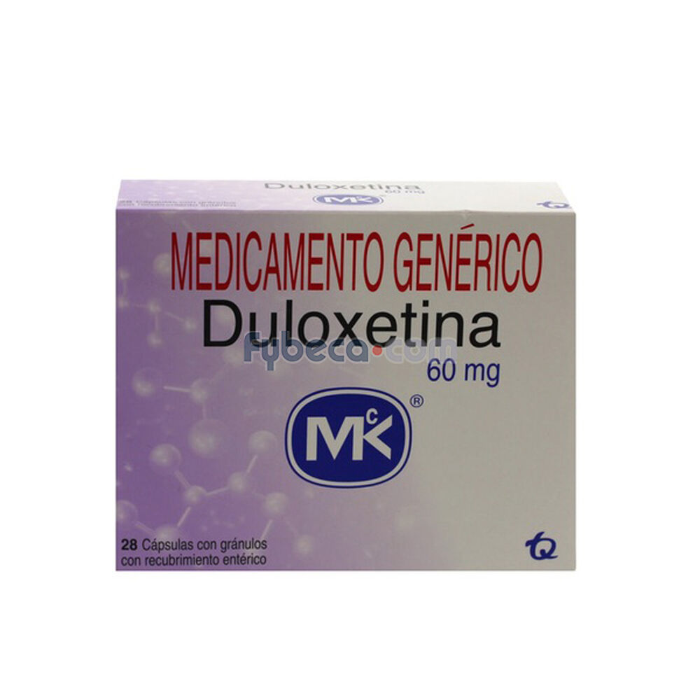Duloxetina-(Mk)-Tabs-60Mg-C/28-Suelta-imagen
