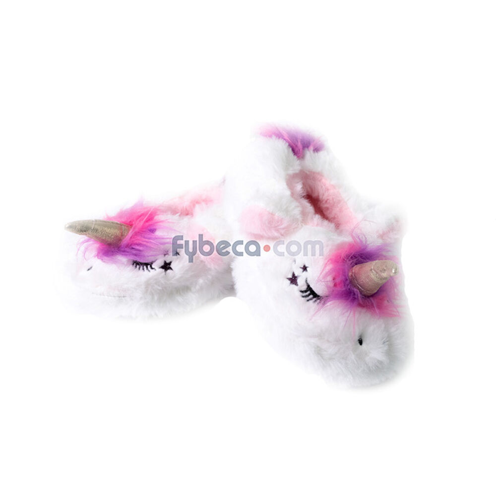 Pantuflas-Roland-Homesocks-Unicornio-Niña-4-6-Unidad-imagen